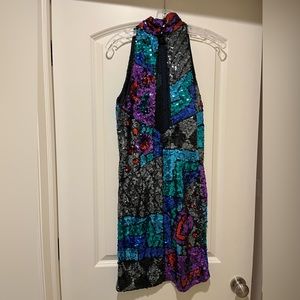 Gently Used Size 12 Sequined Formal Dress by Peak Evenings